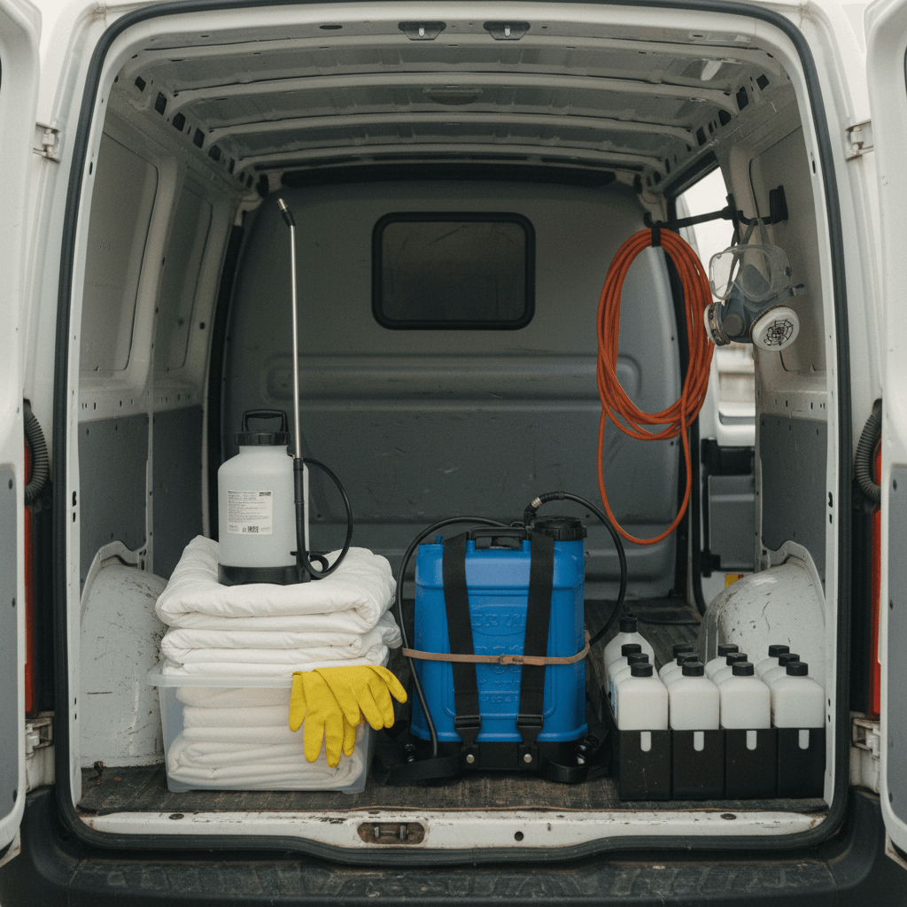 Ausrüstung im Einsatzfahrzeug